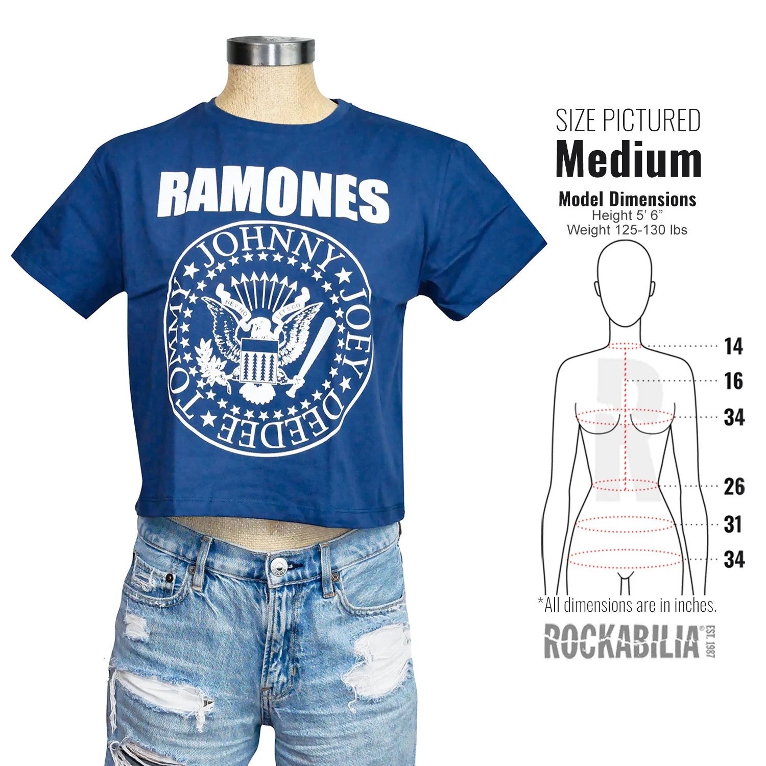 Presidential Seal Ladies Crop Top Junior Top - Image 4